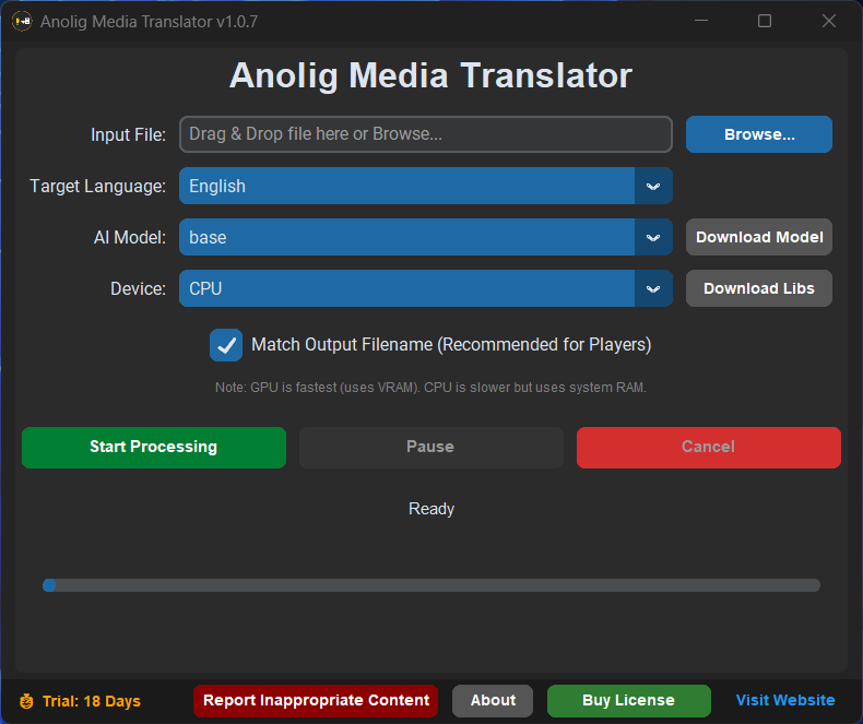 Anolig Media Translator